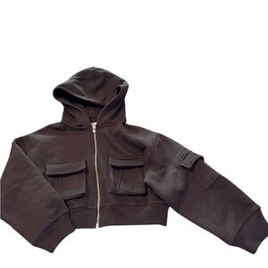 Kids Black Hoodie Jacket